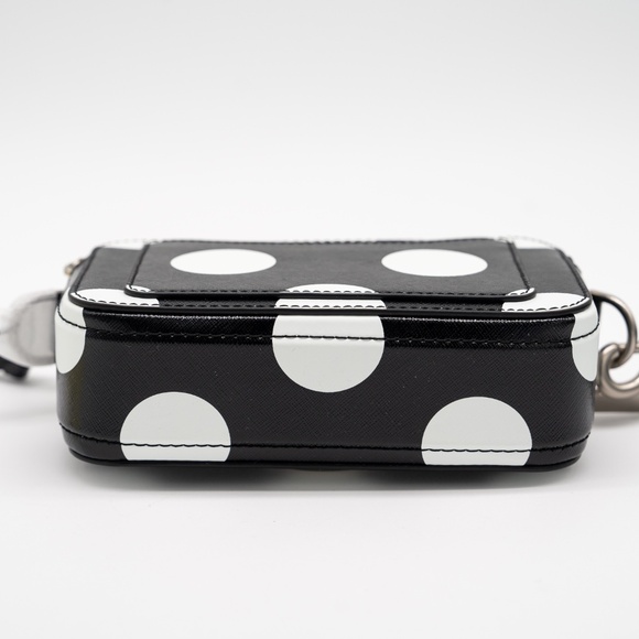 Marc Jacobs Black White Polka Dot Snapshot Camera Bag Shoulder - Picture 5 of 10